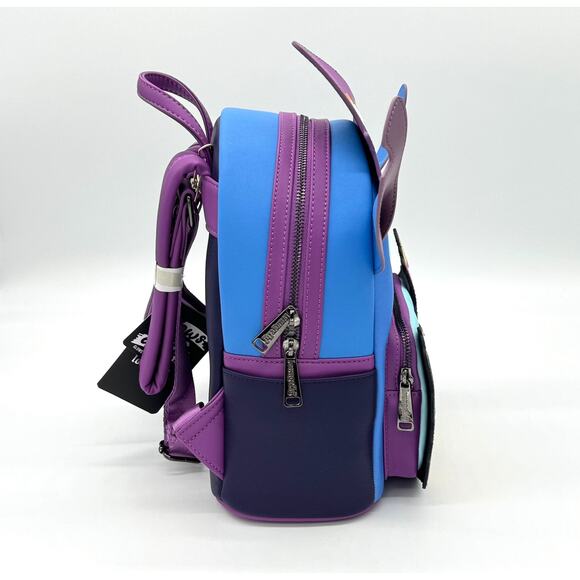 Loungefly Disney Stitch Spooky Stories Halloween Glow Backpack & Wallet Set New - Picture 11 of 16